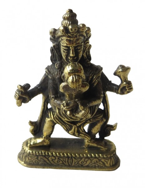 Buddha Samantabhadra (Yab-Yum) Messing 4,5 cm