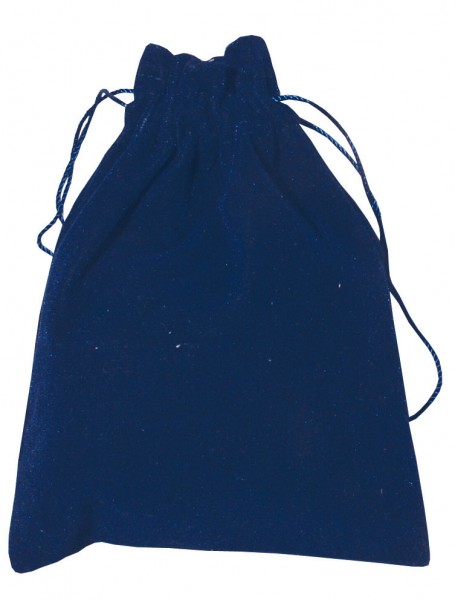 Samt Säckchen blau 9x12cm (Viskosesamt 100%)
