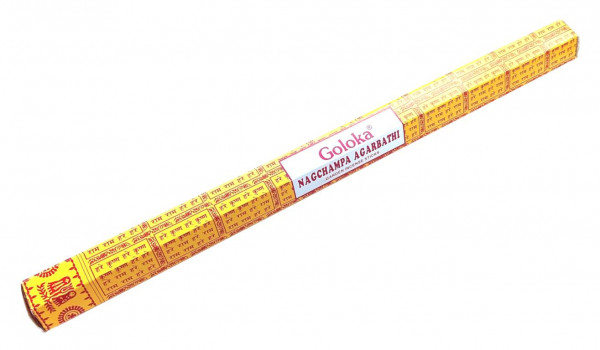 Goloka Incense "Nag Champa" Garden Sticks Hexa, 7 Stk, je 40cm