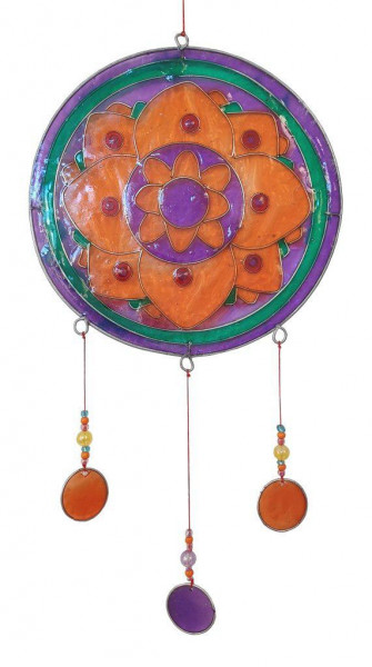 Suncatcher "Lotus Mandala" Resin multicolour 15x35cm