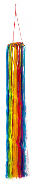 Feenwindspiel "Dreamcatcher" Nylon mit Perlen regenbogen 6x85cm