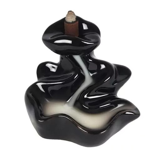 Backflow Kegel halter "Fluss", Keramik, 10x12x9cm