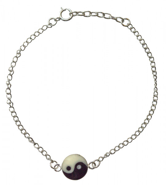 Armband "Yin Yang" 1,0cm Silber 925, Länge 18cm 1,7g