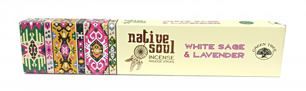 Green Tree Native Soul Incense "White Sage & Lavender" 15gr.