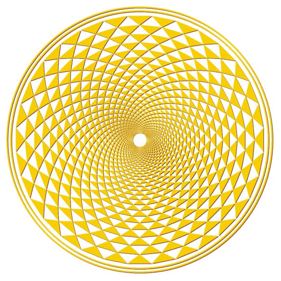 Aufkleber Set 4x3cm/1x7,5cm gold-transparent Sahasrara-Chakra