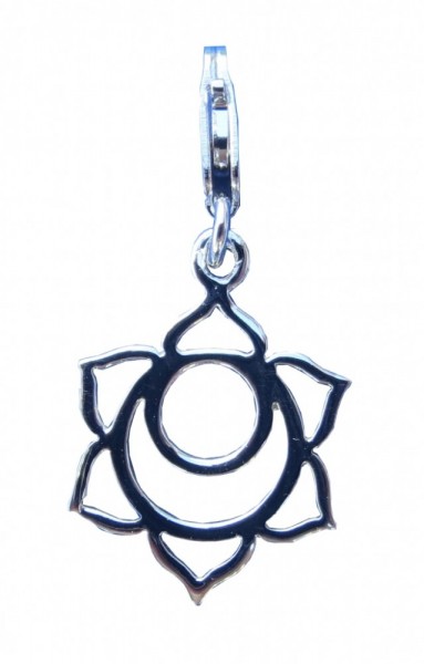 Anhänger Karabiner Svadistanam Chakra 1,4cm Silber 925