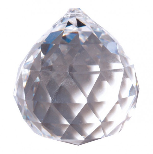 Kristall Kugel 50mm, Glas, Bleikristall > 30% PbO