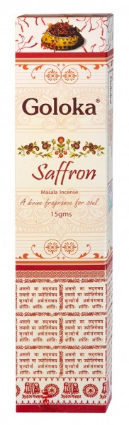 Goloka Incense Saffron 15gr.