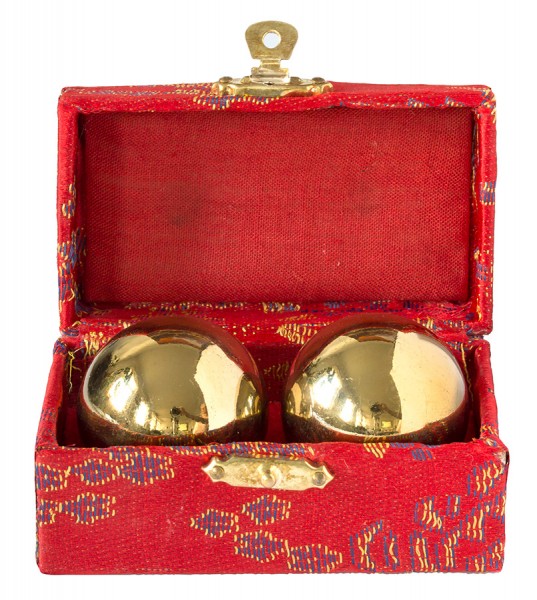 Qi Gong Kugeln goldglänzend 40mm II.Wahl